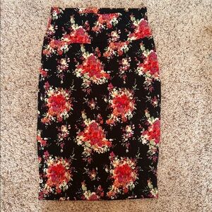 LuLaRoe Floral Pencil Skirt XS